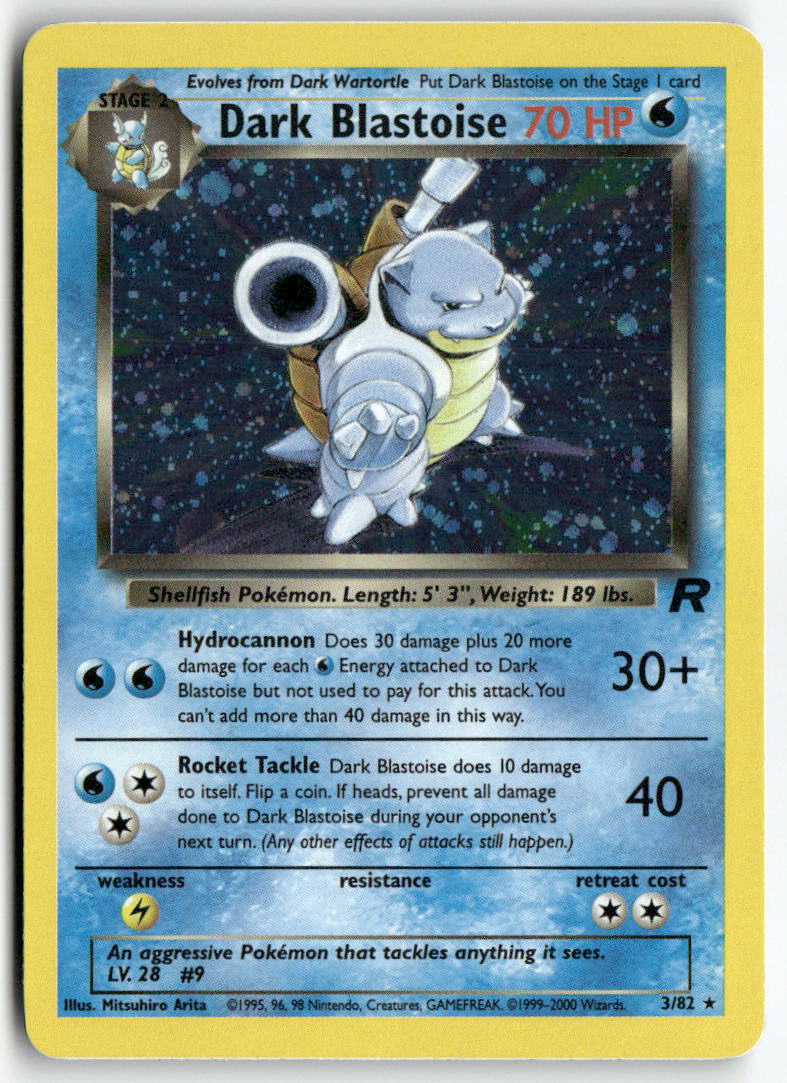 2000 Team Rocket -  Dark Blastoise Holo