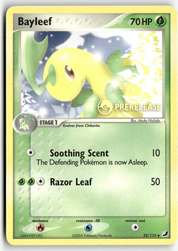 2004 EX : Unseen Forces - Bayleef Prerelease Stamp