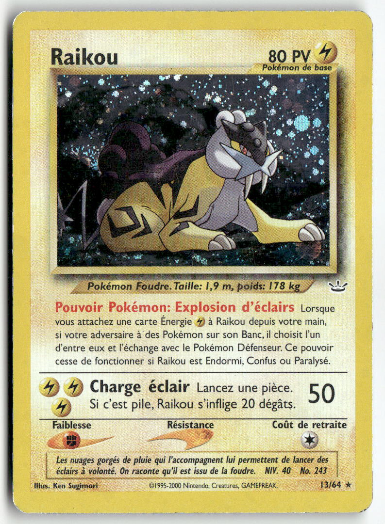 2002 Neo Revelation - Raikou Holo