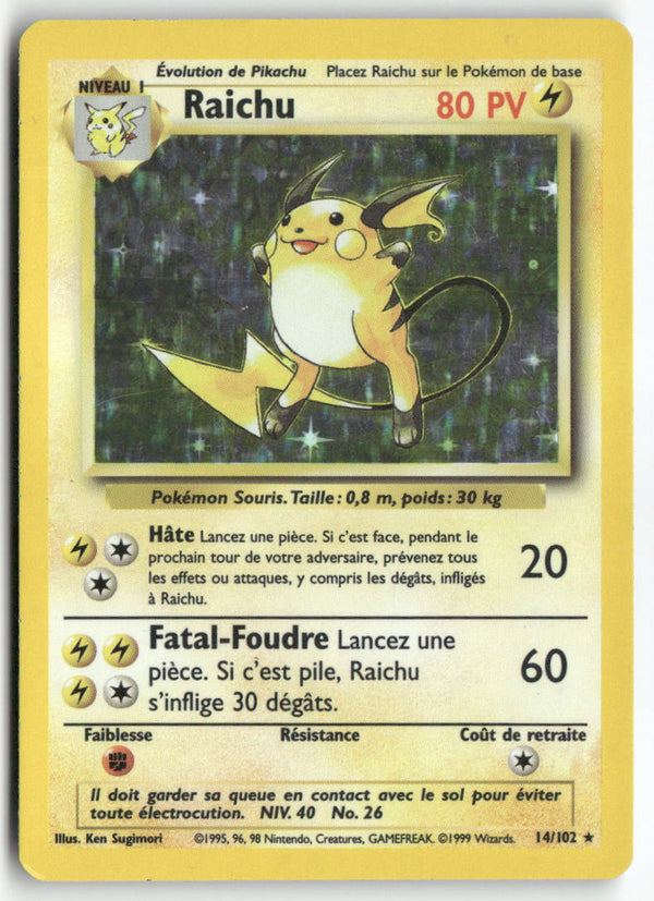 1999 Set de Base - Raichu Holo