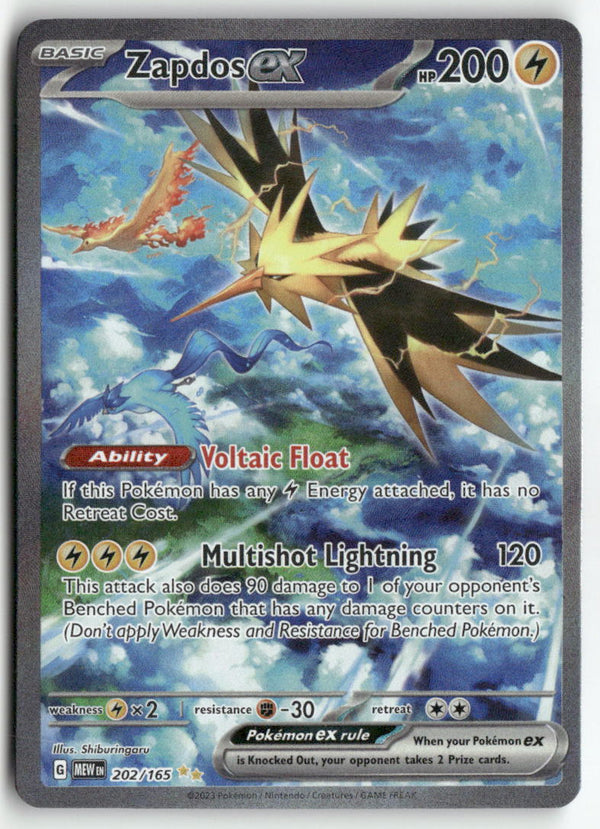 2023 Pokémon 151 - Zapdos ex
