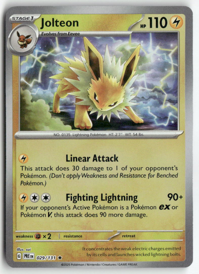 2025 Prismatic Evolutions - Jolteon Rev. Masterball