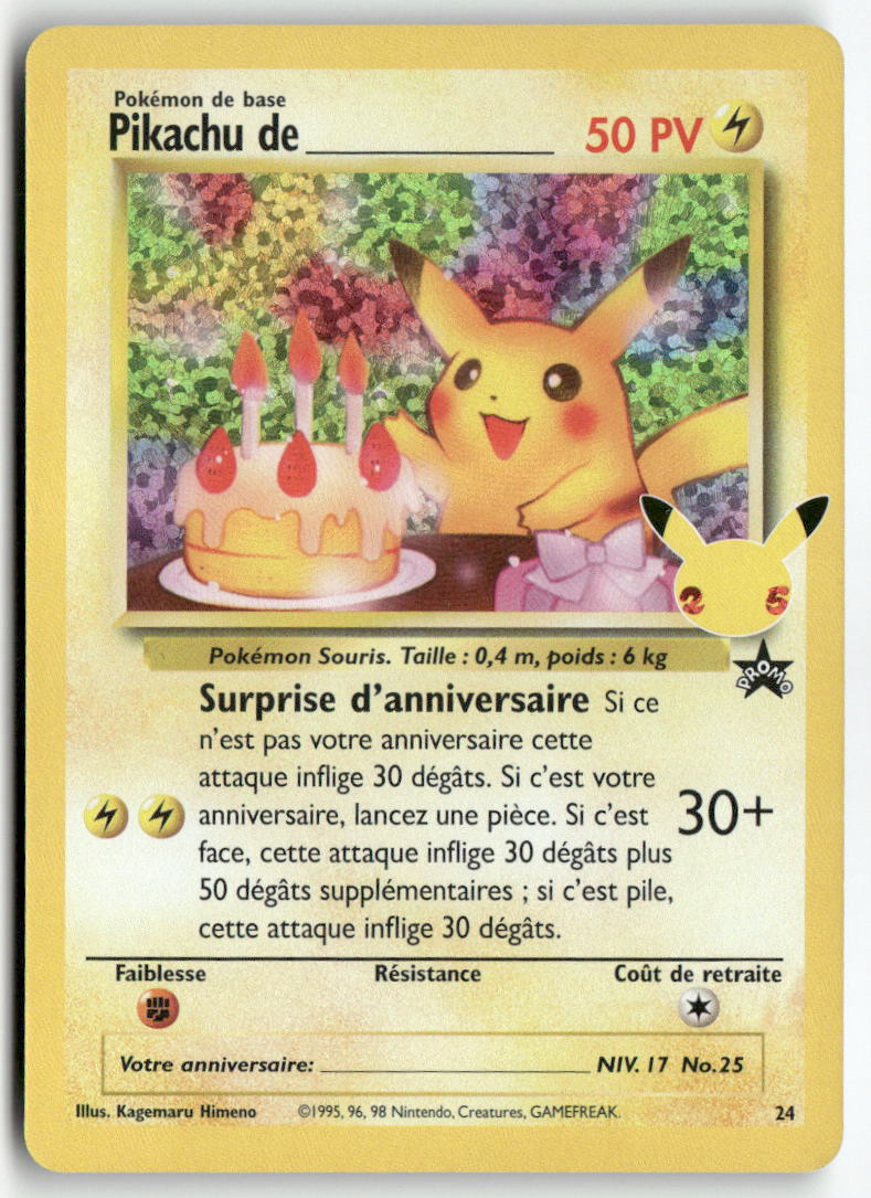 2021 Celebrations - Pikachu de ___