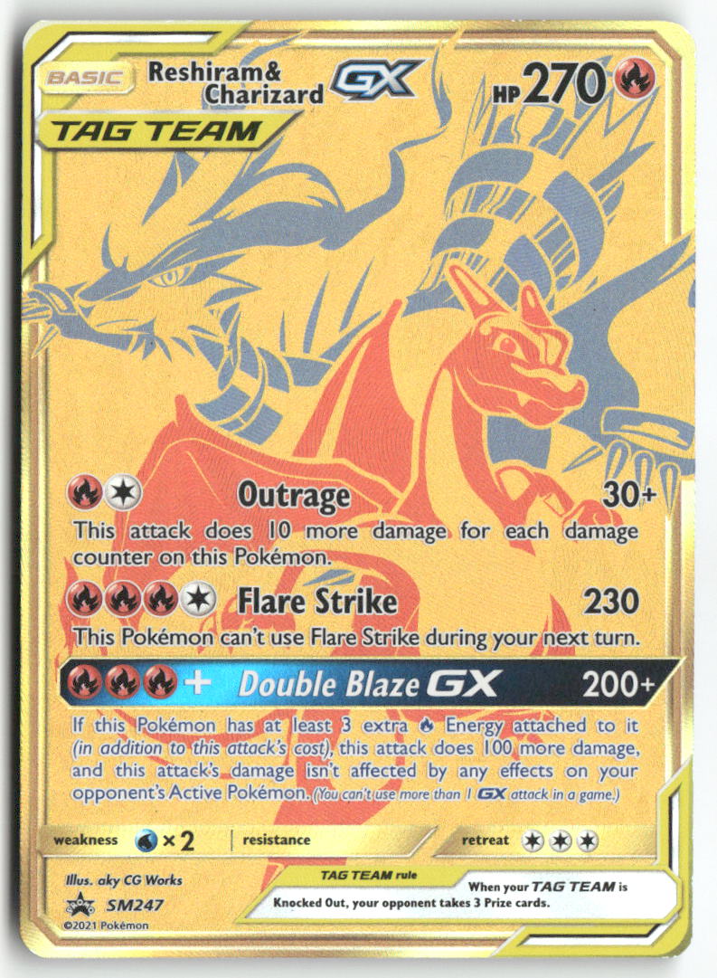 2021 Sun & Moon Promo - Reshiram & Charizard GX