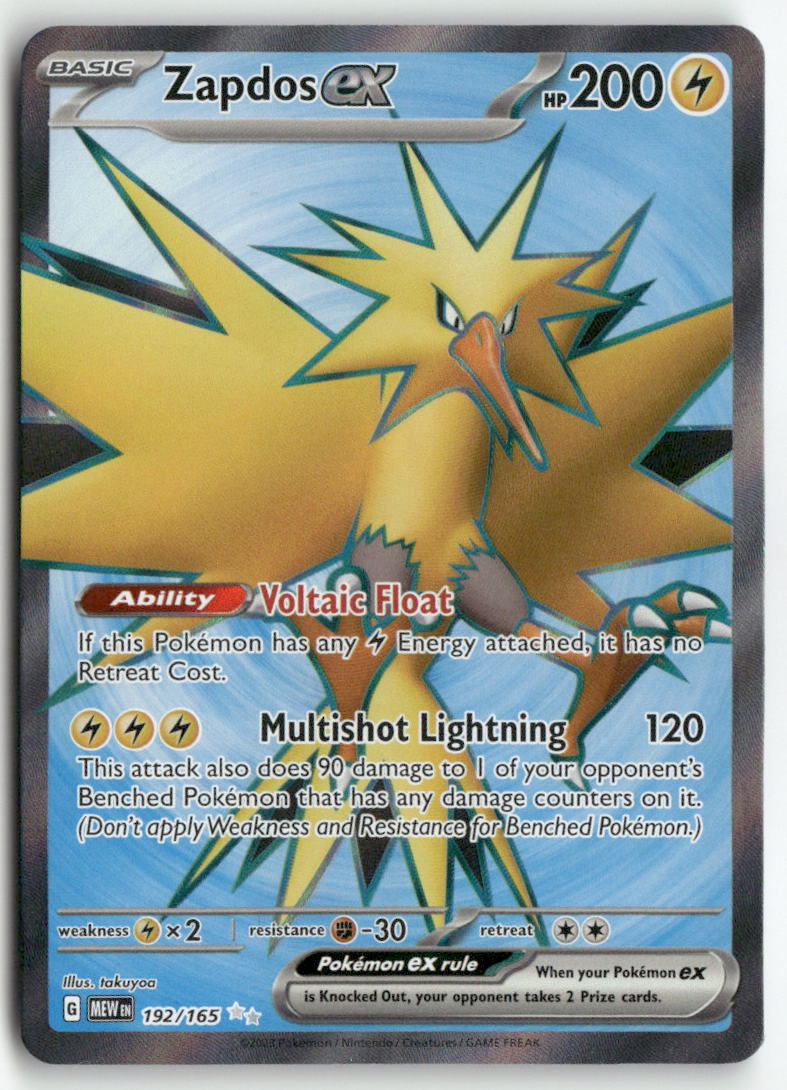 2023 Pokémon 151 - Zapdos ex