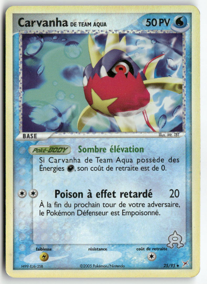 2005 EX : Team Magma VS Team Aqua - Carvanha de Team Aqua Rev.