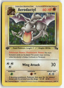 Pokémon - 1999 Fossil 1st Edition - Aerodactyl Holo Prerelease Stamp