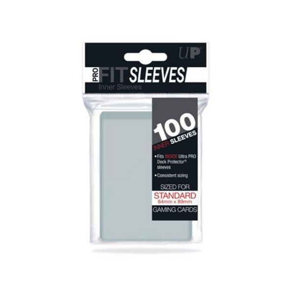 UP - Standard Sleeves - Pro-Fit Card Clear 100x