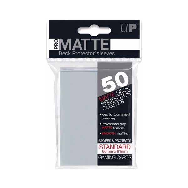 50 Sleeves Pro Matte Taille Standard - Transparent