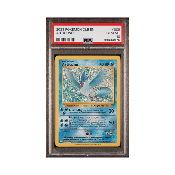 2023 POKEMON CLB-TRADING CARD GAME CLASSIC BLASTOISE & SUICUNE ex DECK 009 ARTICUNO - PSA 10