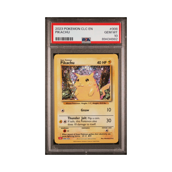 2023 POKEMON CLC-TRADING CARD GAME CLASSIC CHARIZARD & HO-OH ex DECK 008 PIKACHU - PSA 10