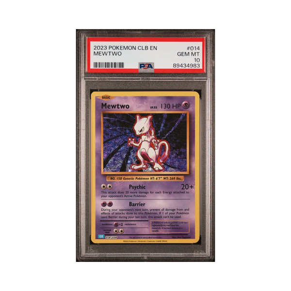 2023 POKEMON CLB-TRADING CARD GAME CLASSIC BLASTOISE & SUICUNE ex DECK 014 MEWTWO - PSA 10