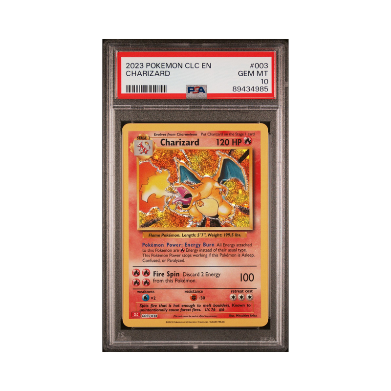 2023 POKEMON CLC-TRADING CARD GAME CLASSIC CHARIZARD & HO-OH ex DECK 003 CHARIZARD - PSA 10