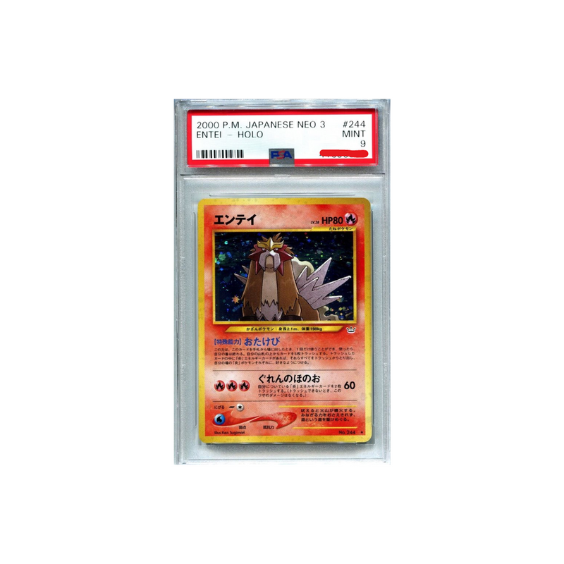 2000 Japanese Neo 3 - Entei Holo - PSA 9