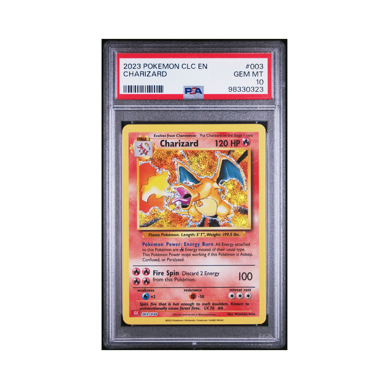 2023 POKEMON CLC-TRADING CARD GAME CLASSIC CHARIZARD & HO-OH ex DECK 003 CHARIZARD - PSA 10