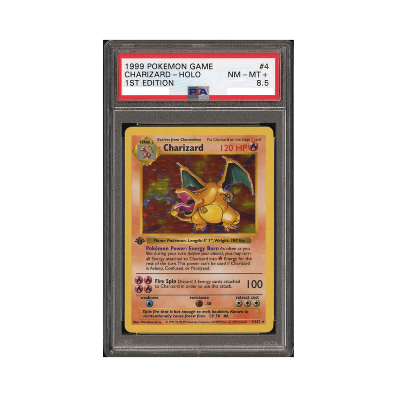 1999 Base Set - Charizard 1st Edition Shadowless - PSA 8.5