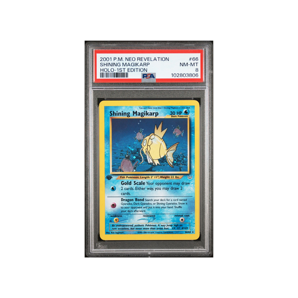 2001 Neo Revelation - Shining Magikarp 1st Edition - PSA 8