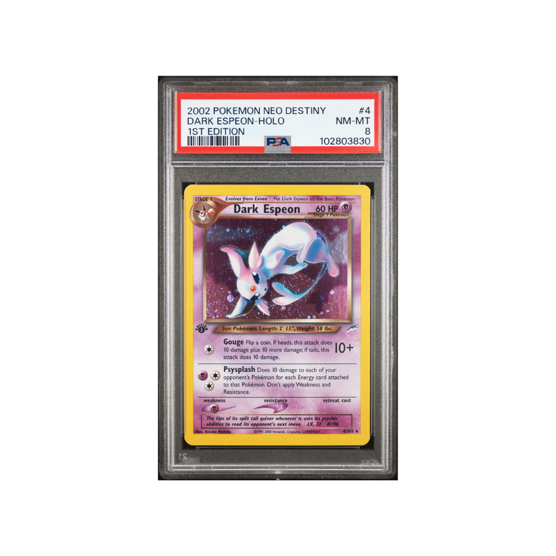 2002 Neo Destiny - Dark Espeon 1st Edition - PSA 8