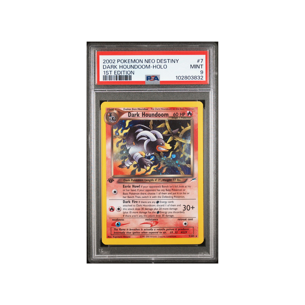 2002 Neo Destiny - Dark Houndoom 1st Edition - PSA 9