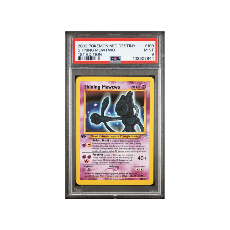 2002 Neo Destiny - Shining Mewtwo 1st Edition - PSA 9