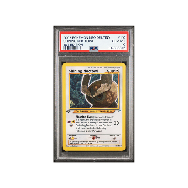 2002 Neo Destiny - Shining Noctowl 1st Edition - PSA 10