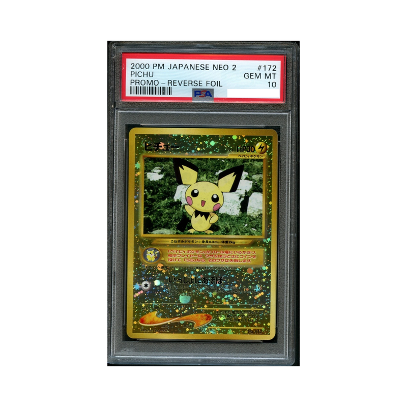 2000 Neo 2 Promo JP - Pichu Rev. Foil - PSA 10