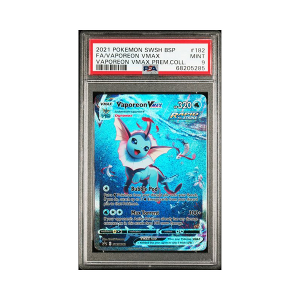 2021 SWSH Promo - Vaporeon VMAX - PSA 9