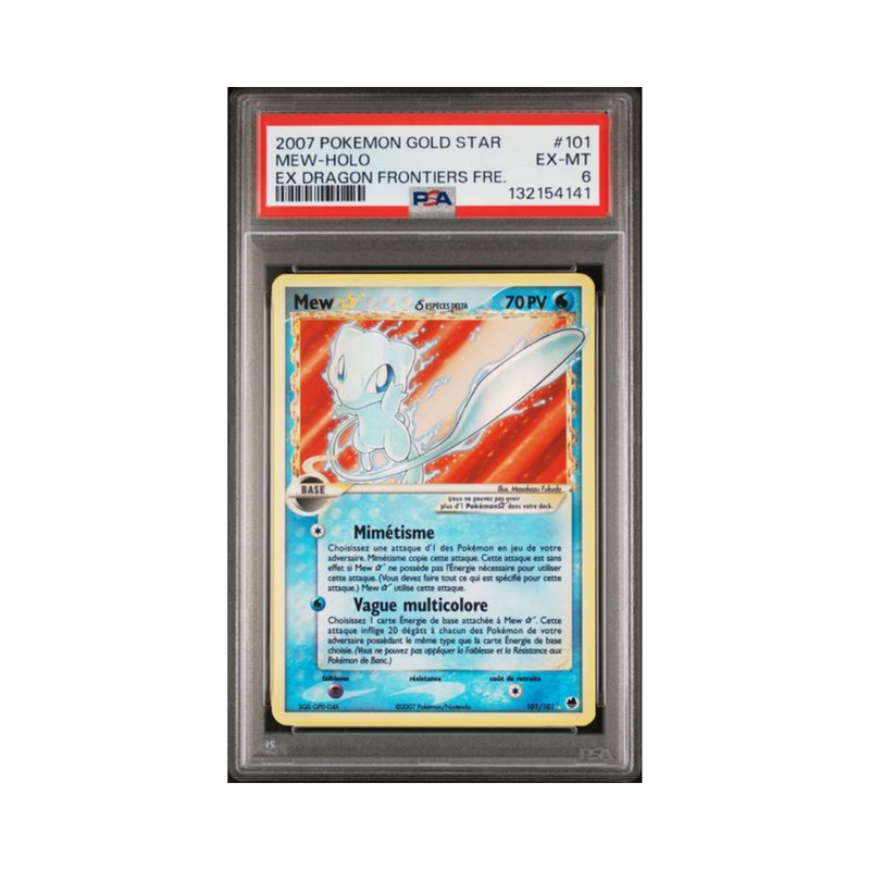 2007 EX Île des Dragons - Mew Gold Star - PSA 6