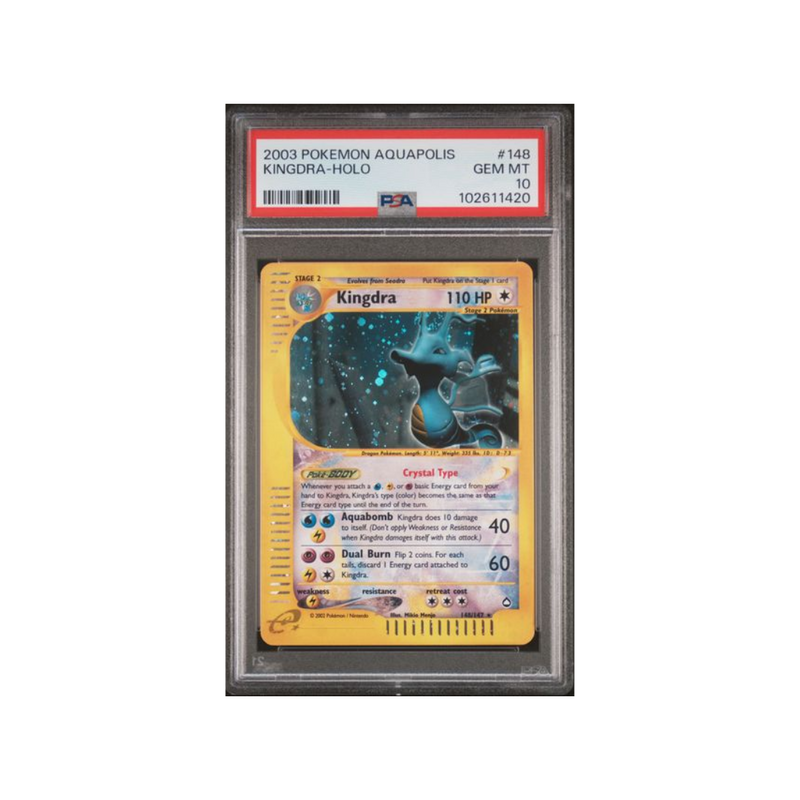 2003 Aquapolis - Kingdra Holo - PSA 10