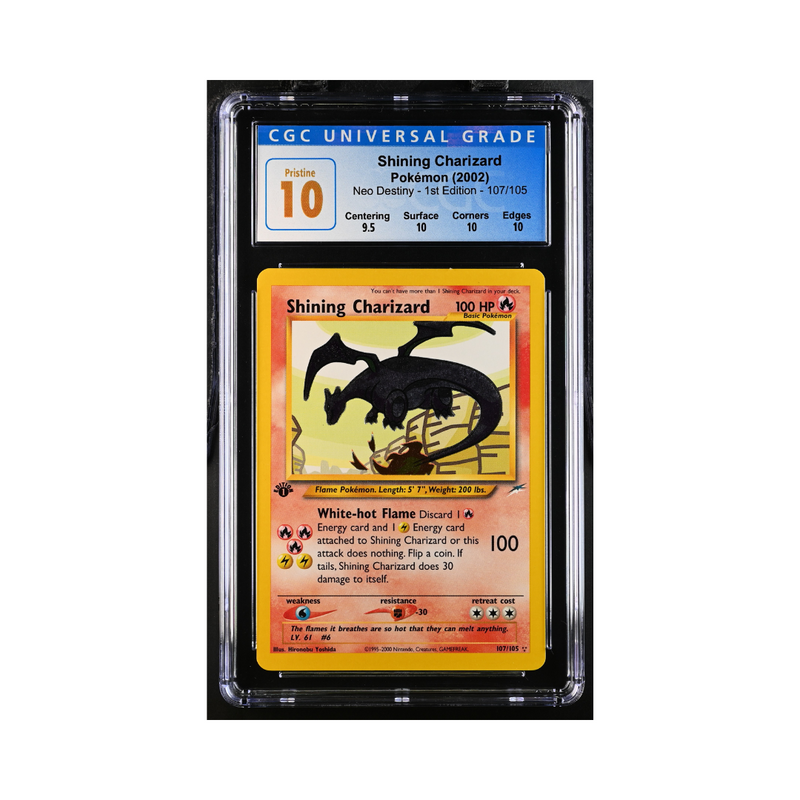 2002 Neo Destiny - Shining Charizard 1st Edition - CGC 10 Pristine POP 1