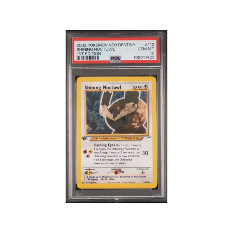 2002 Neo Destiny - Shining Noctowl 1st Edition - PSA 10