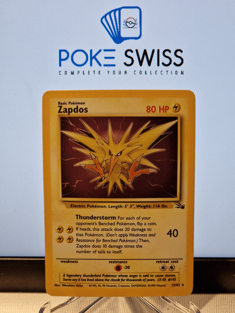 Fossil: Zapdos Holo 15/62