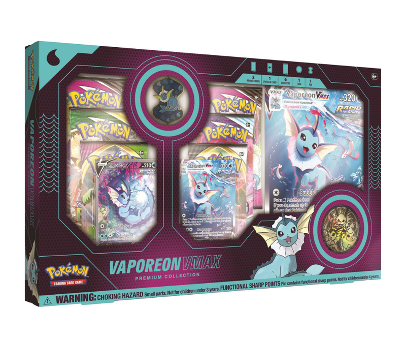 Coffret Vaporeon Vmax  Premium Collection